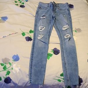 Express stretch ankle jegging high rise